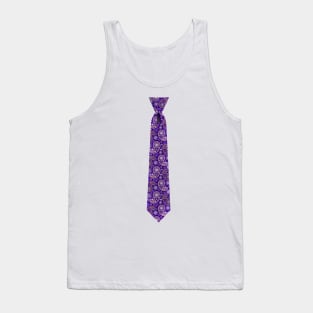 Purple Paisley Tie Tank Top